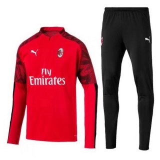 Survetement AC Milan 2019 2020 Rouge Noir