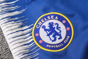 Survetement Chelsea 2018 2019 Blanc Bleu Clair