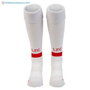 Chaussette Liverpool Third 2018 2019 Blanc