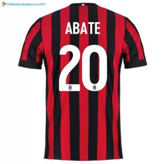 Maillot Milan Domicile Abate 2017 2018 Maillot Milan Domicile Abate 2017 2018