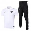 Polo Ensemble Complet Paris Saint Germain 2020 2021 Blanc Noir