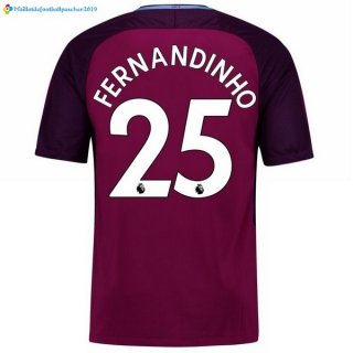 Maillot Manchester City Exterieur Fernandinho 2017 2018 Maillot Manchester City Exterieur Fernandinho 2017 2018