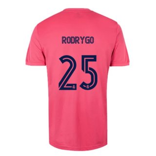 Maillot Real Madrid Exterieur NO.25 Rodrygo 2020 2021 Rose Maillot Real Madrid Exterieur NO.25 Rodrygo 2020 2021 Rose