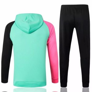 Sweat Shirt Capuche Barcelona 2020 2021 Vert Rose