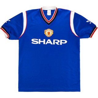 Thailande Maillot Manchester United Third Retro 1984 1986 Bleu Thailande Maillot Manchester United Third Retro 1984 1986 Bleu