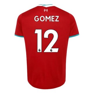 Maillot Liverpool NO.12 Gomez Domicile 2020 2021 Rouge