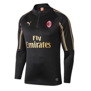 Survetement Enfant AC Milan 2018 2019 Noir Oro