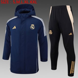Doudoune Real Madrid Ensemble Complet 2024 2025 Bleu Doudoune Real Madrid Ensemble Complet 2024 2025 Bleu