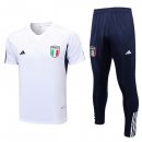 Maillot Italie Ensemble Complet 2023 2024 Blanc Bleu