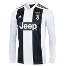 Maillot Juventus Domicile ML 2018 2019 Blanc Noir