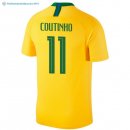 Maillot Brésil Domicile Coutinho 2018 Jaune