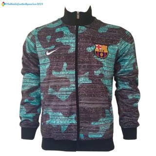 Veste Barcelona 2017 2018 Bleu Vert Veste Barcelona 2017 2018 Bleu Vert