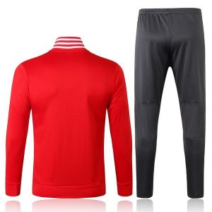 Survetement Manchester United 2018 2019 Rouge Gris