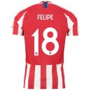 Thailande Maillot Atlético De Madrid NO.18 Felipe 2019 2020 Rouge