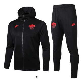 Survetement AS Roma 2019 2020 Noir Rouge Survetement AS Roma 2019 2020 Noir Rouge