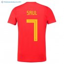 Maillot Espagne Domicile Saul 2018 Rouge