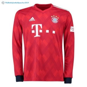 Maillot Bayern Munich Domicile ML 2018 2019 Rouge