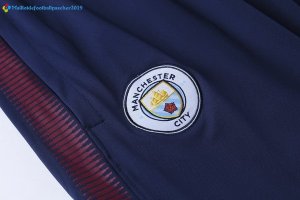 Survetement Manchester City 2017 2018 Rouge Marine Bleu