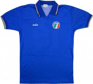 Maillot Italie Domicile Retro 1990 Azul