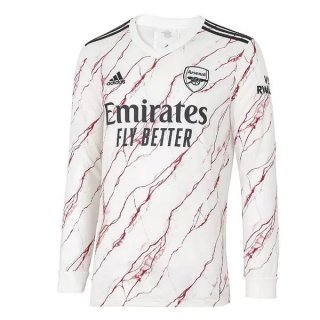 Thailande Maillot Arsenal Exterieur ML 2020 2021 Blanc Thailande Maillot Arsenal Exterieur ML 2020 2021 Blanc