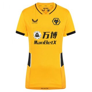 Maillot Wolves Domicile Femme 2021 2022 Jaune Maillot Wolves Domicile Femme 2021 2022 Jaune