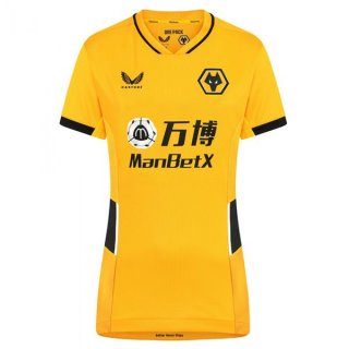 Maillot Wolves Domicile Femme 2021 2022 Jaune