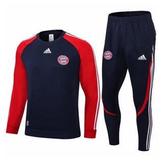 Survetement Bayern Munich 2022 2023 Bleu Marine Rouge