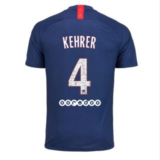 Maillot Paris Saint Germain NO.4 Kehrer Domicile 2019 2020 Bleu Maillot Paris Saint Germain NO.4 Kehrer Domicile 2019 2020 Bleu