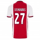 Maillot Ajax Domicile Schuurs 2019 2020 Rouge