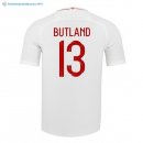 Maillot Angleterre Domicile Butland 2018 Blanc