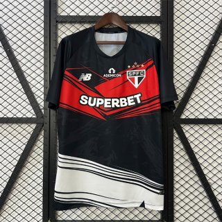 Thailande Maillot Sao Paulo Pre-Match 2025-2026 Noir Rouge Thailande Maillot Sao Paulo Pre-Match 2025-2026 Noir Rouge