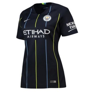 Maillot Manchester City Exterieur Femme 2018 2019 Bleu Maillot Manchester City Exterieur Femme 2018 2019 Bleu
