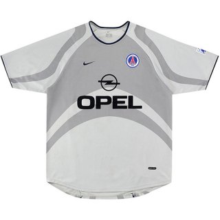 Thailande Maillot Paris Saint Germain Exterieur Retro 2001 Gris