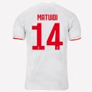 Maillot Juventus NO.14 Matuidi Exterieur 2019 2020 Gris Blanc