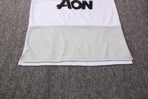 Entrainement Manchester United Ensemble Complet 2018 2019 Blanc Rouge