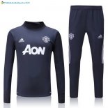 Survetement Manchester United 2017 2018 Gris Marine