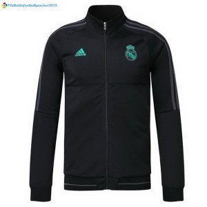 Survetement Real Madrid Enfant 2017 2018 Noir Vert Gris