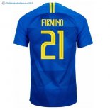 Maillot Brésil Exterieur Firmino 2018 Bleu