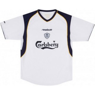 Thailande Maillot Liverpool Exterieur Retro 2001 2003 Blanc Thailande Maillot Liverpool Exterieur Retro 2001 2003 Blanc