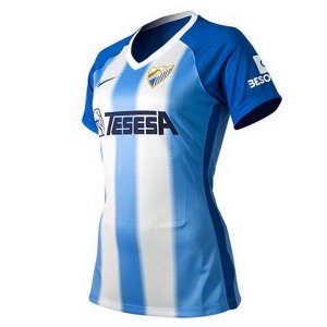 Maillot Málaga Domicile Femme 2018 2019 Bleu Blanc