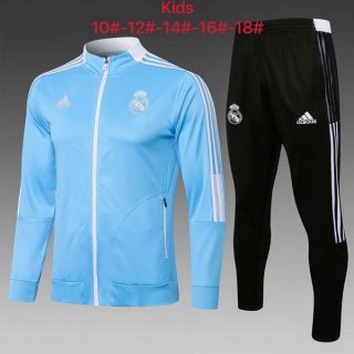 Enfant Survetement Real Madrid 2022 Bleu Enfant Survetement Real Madrid 2022 Bleu