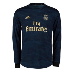 Maillot Real Madrid Exterieur ML 2019 2020 Bleu