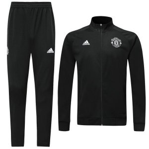 Survetement Manchester United 2019 2020 Negro Blanc