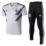 Entrainement Real Madrid Ensemble Complet 2018 2019 Blanc Gris