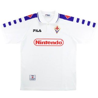 Maillot Fiorentina FILA Exterieur Retro 1998 1999 Blanc Maillot Fiorentina FILA Exterieur Retro 1998 1999 Blanc