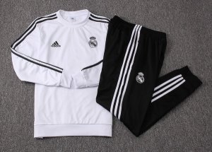Survetement De Laine Enfant Real Madrid 2018 2019 Noir Blanc Noir