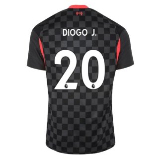 Maillot Liverpool NO.20 Diogo Jota Third 2020 2021 Noir