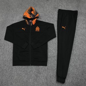 Survetement Marseille 2019 2020 Noir Orange Gris