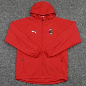 Coupe Vent AC Milan Ensemble Complet 2021 2022 Rouge Noir