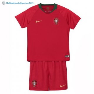 Maillot Portugal Domicile Enfant 2018 Rouge